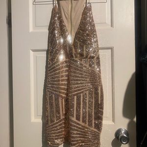 Reverse Sequin Dress
